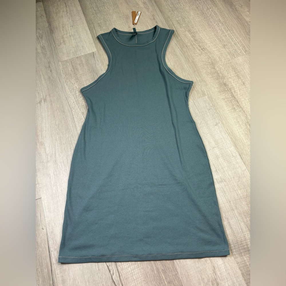 SKIMS Sleeveless Mini Dress in Teal